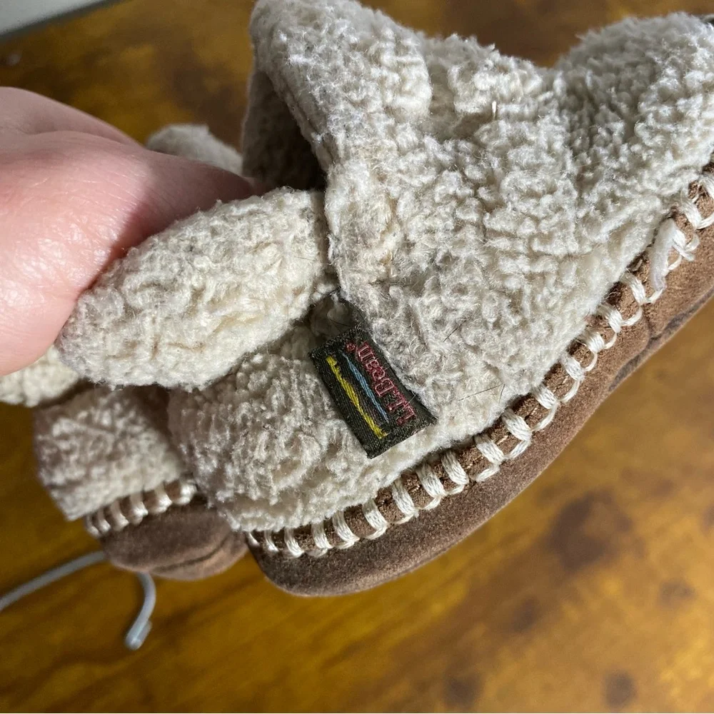 Ll bean slipper Booties toddler size 3-4 play condition